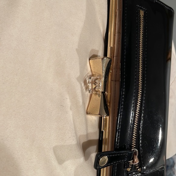 Ted Baker Black Patent Leather Wallet - Picture 5 of 6